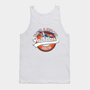 travel explore fabulous Gibraltar logo Tank Top